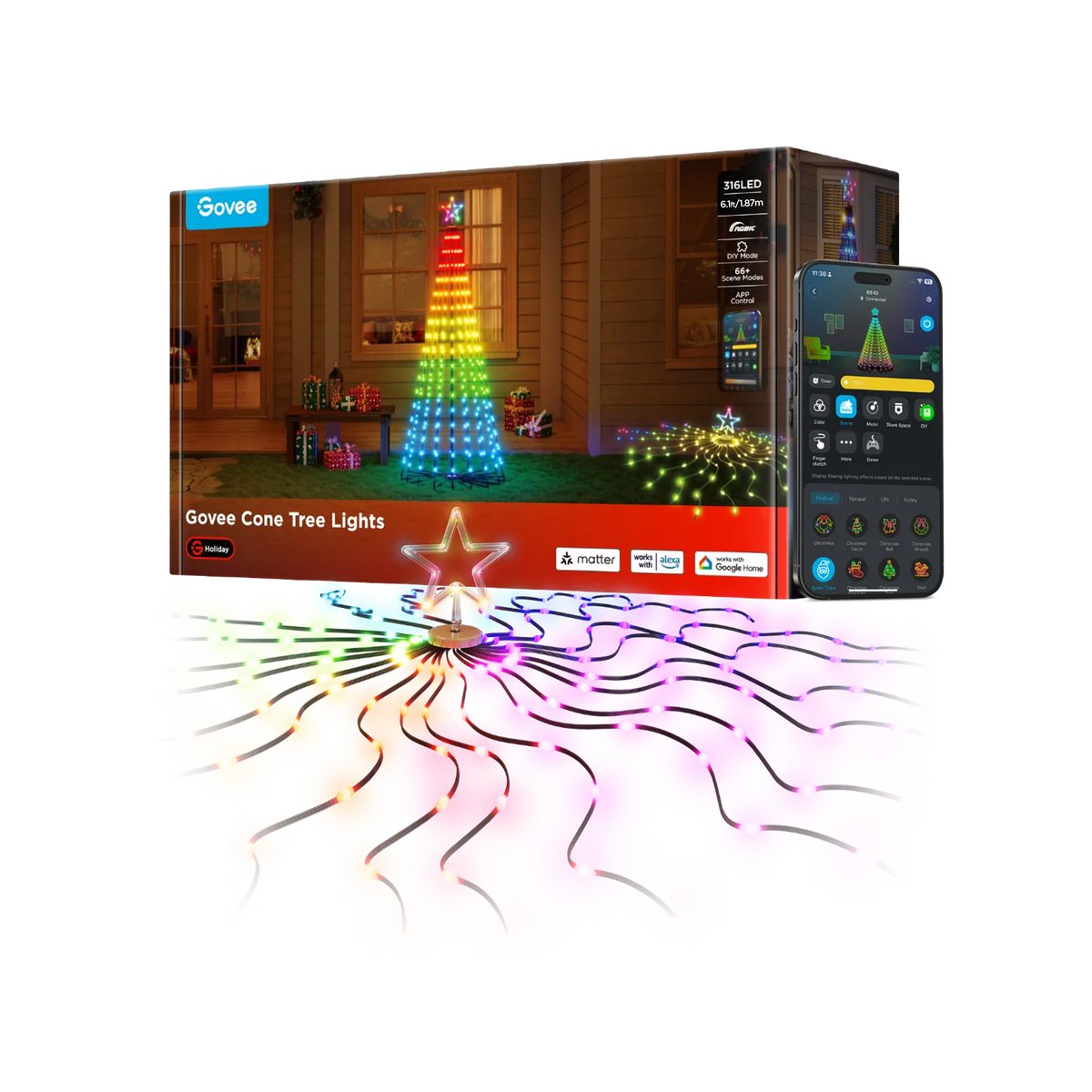 Govee Cone Tree Lights