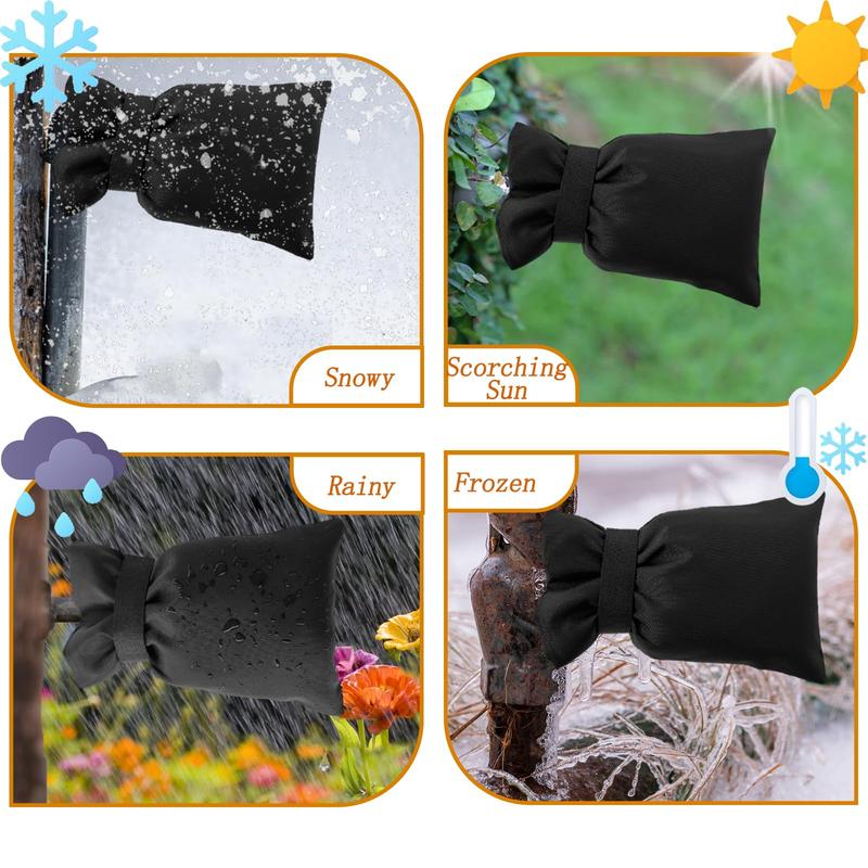 4 Pack Outdoor Faucet Covers for Winter Freeze Protection
