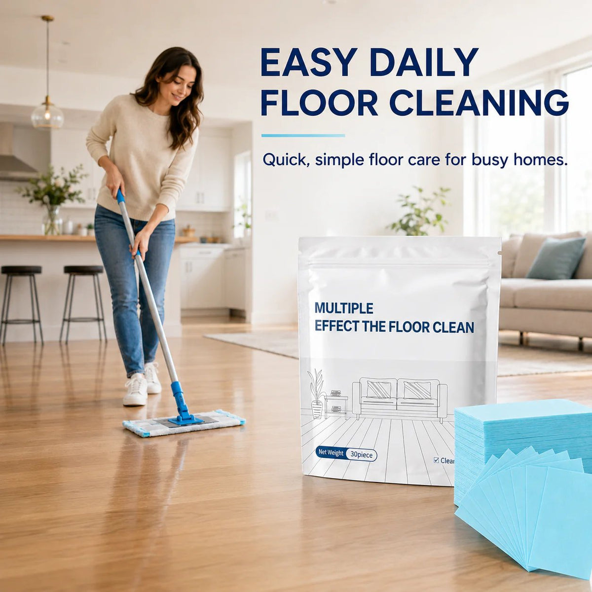 Easy daily floor cleaning