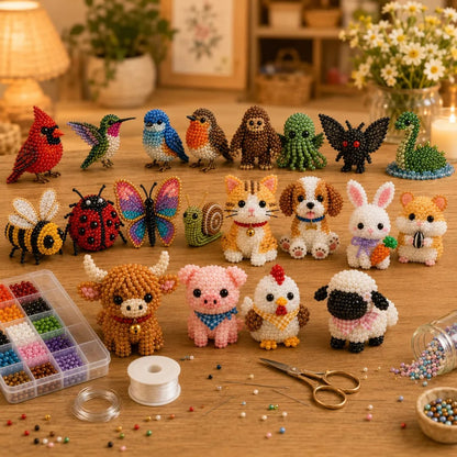 🧵2026 Tiny 3D Beaded Animal DIY Kit