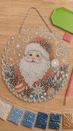 DIY Christmas Pearl Diamond Art Hanging Ornament Kit