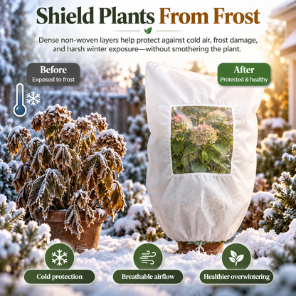Plant Frost Cover Nonwoven Reusable Warm Shrubs Blanket - Product image 4