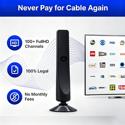 🔥🔥 HD TV Antenna – No Monthly Subscription✅Quick & Easy Setup 📡