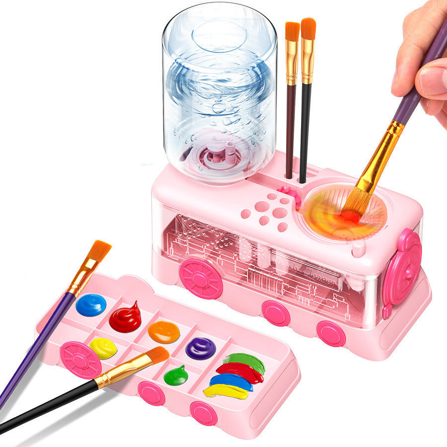 🎨 Limited-time 50% off — One-touch water circulation brush cleaning station