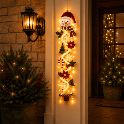 🔥Hot Sale 50% OFF🔥Glowing Christmas Door Hanger 🎄✨