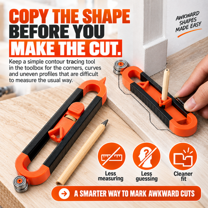 ✨ Hot sale —✏️Contour Gauge Scribe Tool with Lock and Pencil