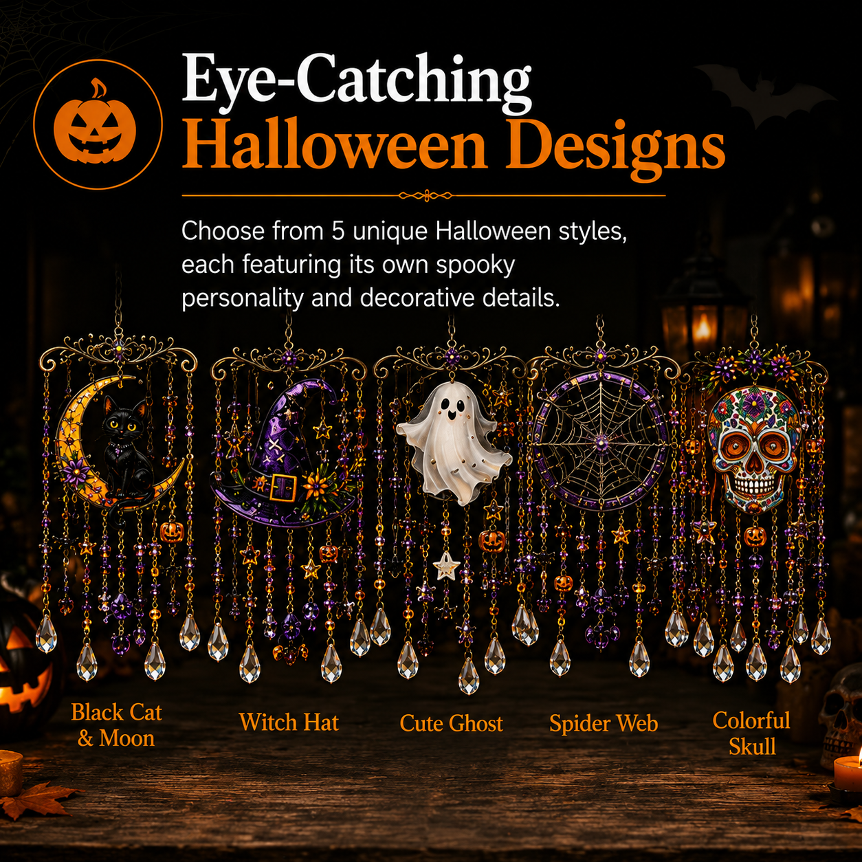 🔥Hot Sale 49% OFF🎃Halloween Suncatcher Wind Chime
