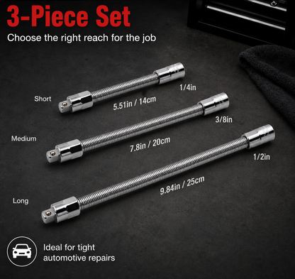 🔥Hot Sale 49% OFF🔥Flexible Socket Extension Bar Set