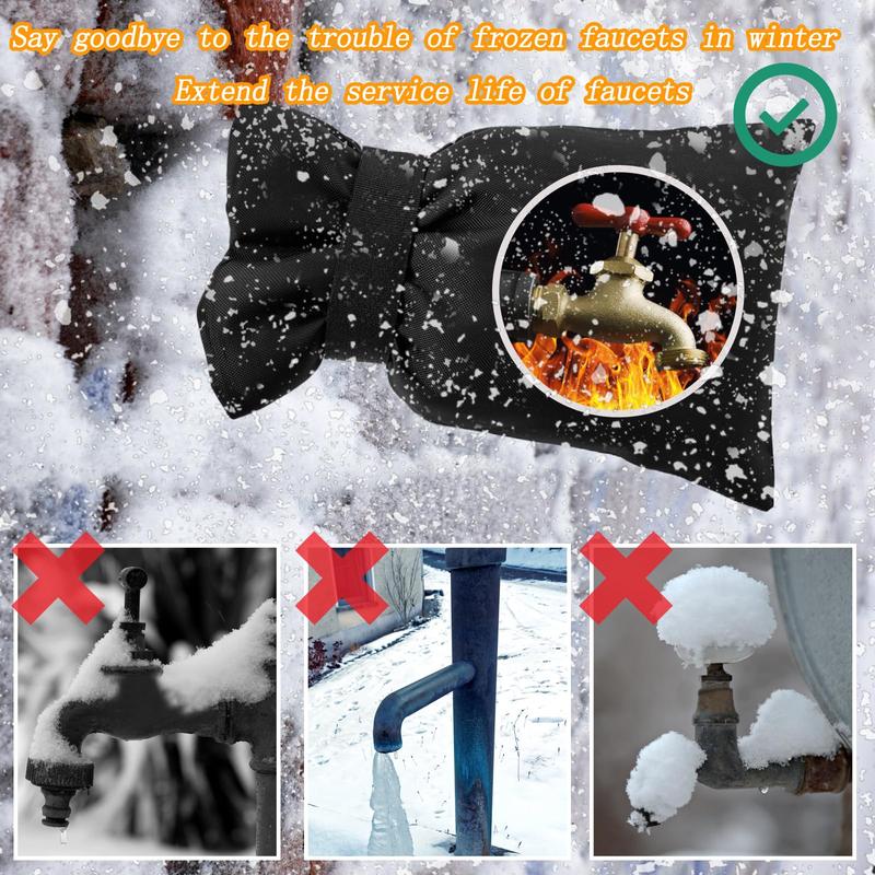 4 Pack Outdoor Faucet Covers for Winter Freeze Protection