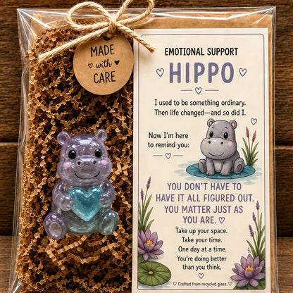 🌸🐝🦛 Emotional Support Animal Gift Set – A Meaningful Little Reminder That You Matter 💕