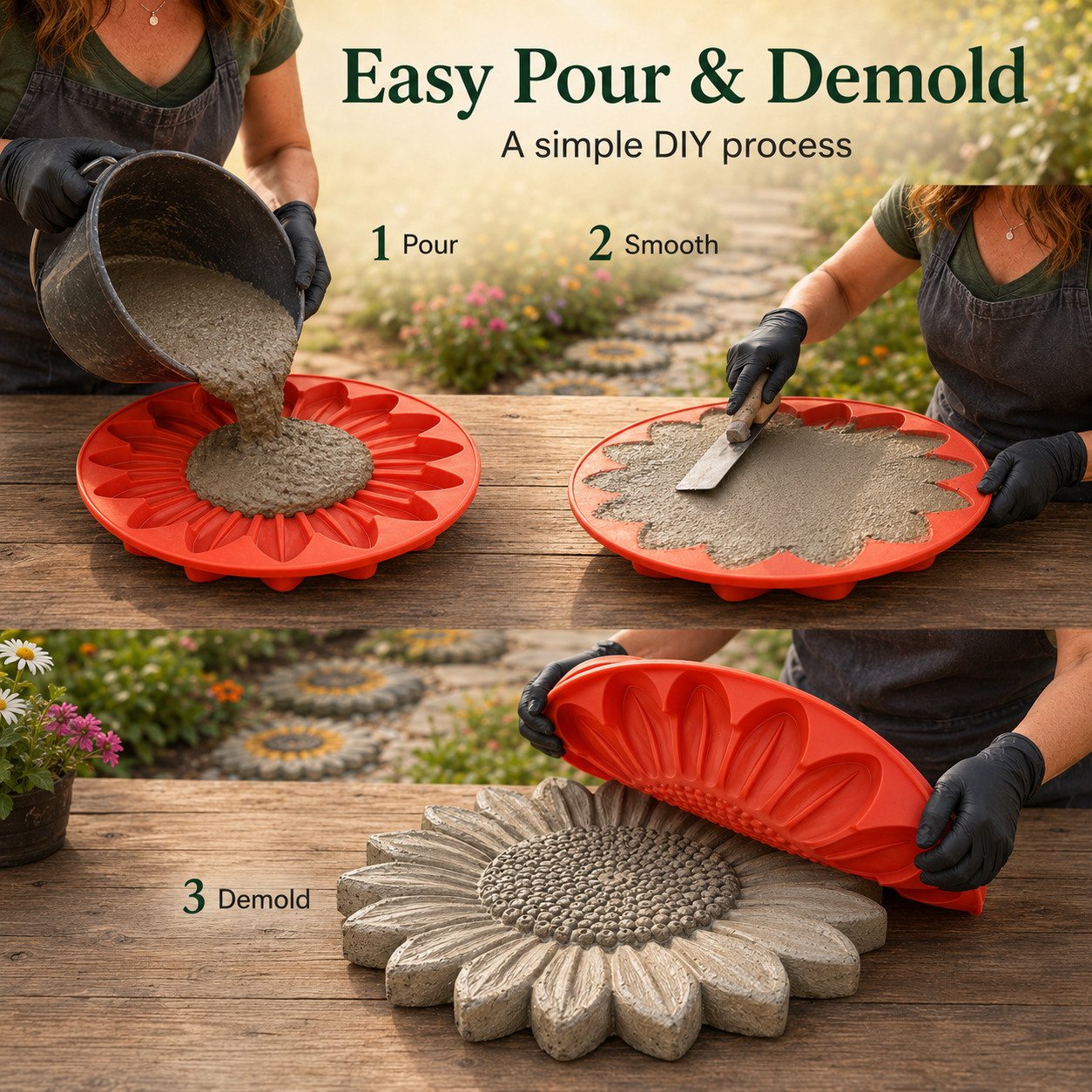 💥 LAST DAY 49% OFF - 🌻 Reusable Garden Art Mold – Make Your Garden Truly One of a Kind