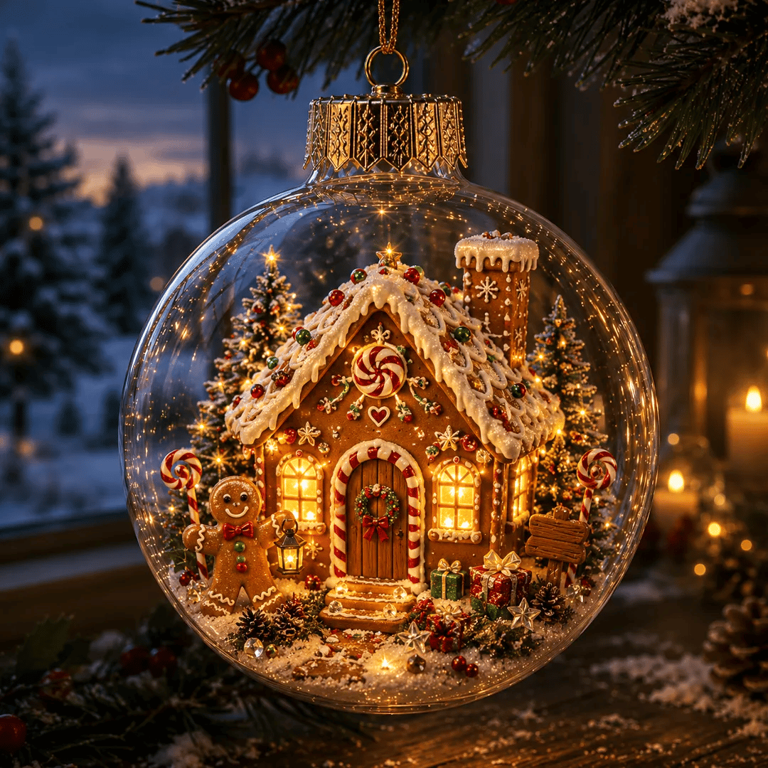 🔥Limited time 50% OFF -✨🎄 Glowing Christmas Story Ornament – Light-Up Mini Holiday Scene(📦Buy 3 Free Shipping)