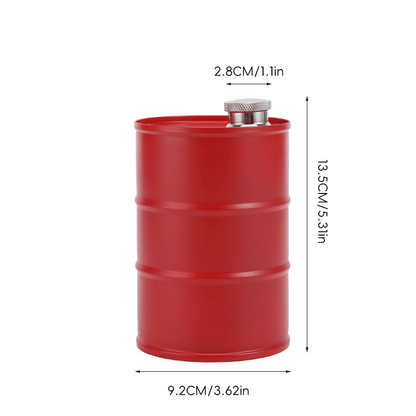 350ml/750ml Oil Drum Anti-rust Leak-proof No Odor Portable Wine Storage🛢Food Grade Camping Whisky Flagon Wine Jug Camping Supplies【liquor is not included】