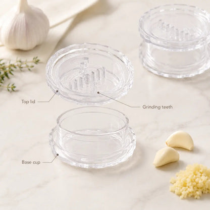 🔥Hot Sale 50% OFF🔥2PCS Clear Manual Garlic Twister and Ginger Mincer Tool