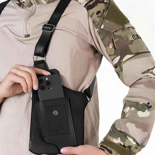 🔥Last Day 49% OFF 🎁 Premium Leather Adjustable Underarm Shoulder Bag for Men