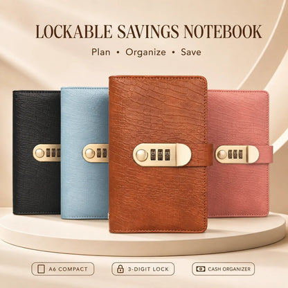 🔥 Last Day 49% OFF– Lockable A6 Savings Notebook with 3-Digit Combination Lock 💰 - Product image 1