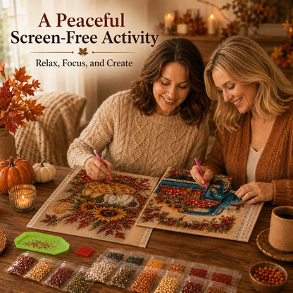 🍂 Autumn & Thanksgiving DIY Diamond Painting Kit