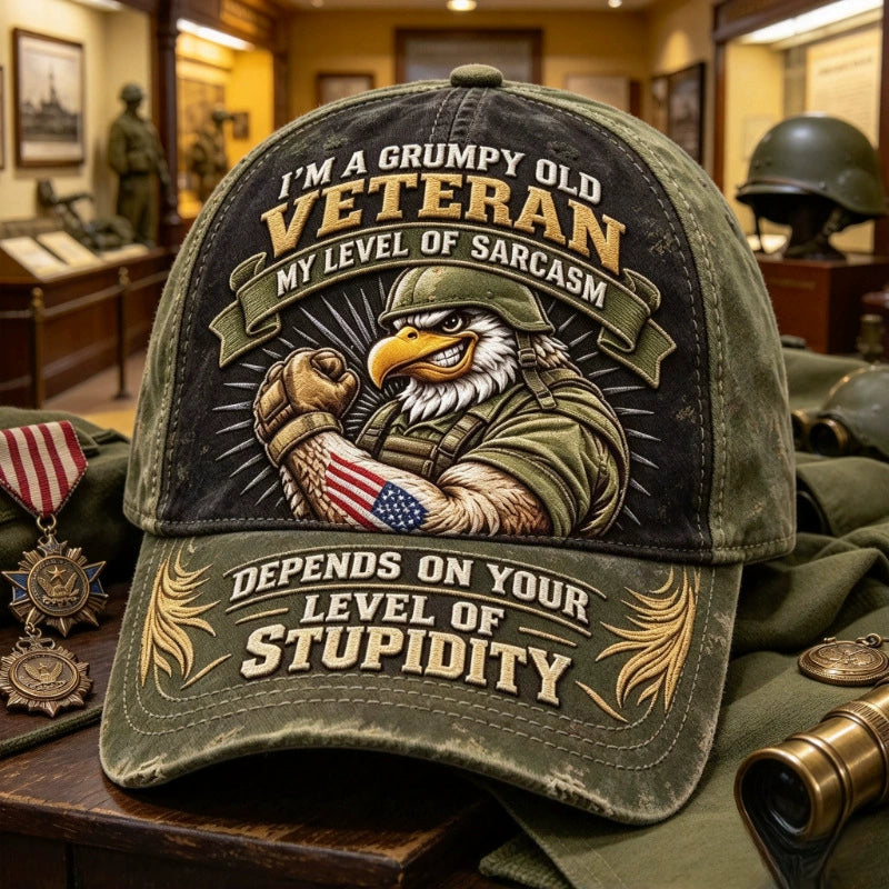 Grumpy Veteran olive cap