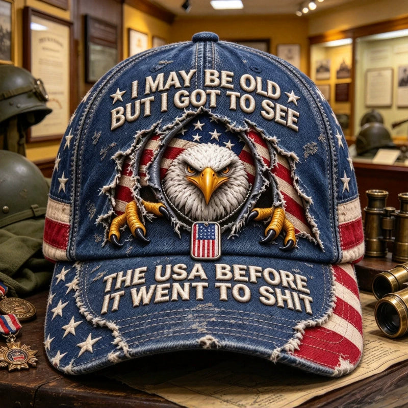 Navy Heritage Eagle patriotic cap