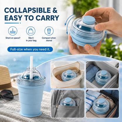 🔥Last Day 49% OFF 🔥2-in-1 Collapsible Ice Ball Tumbler