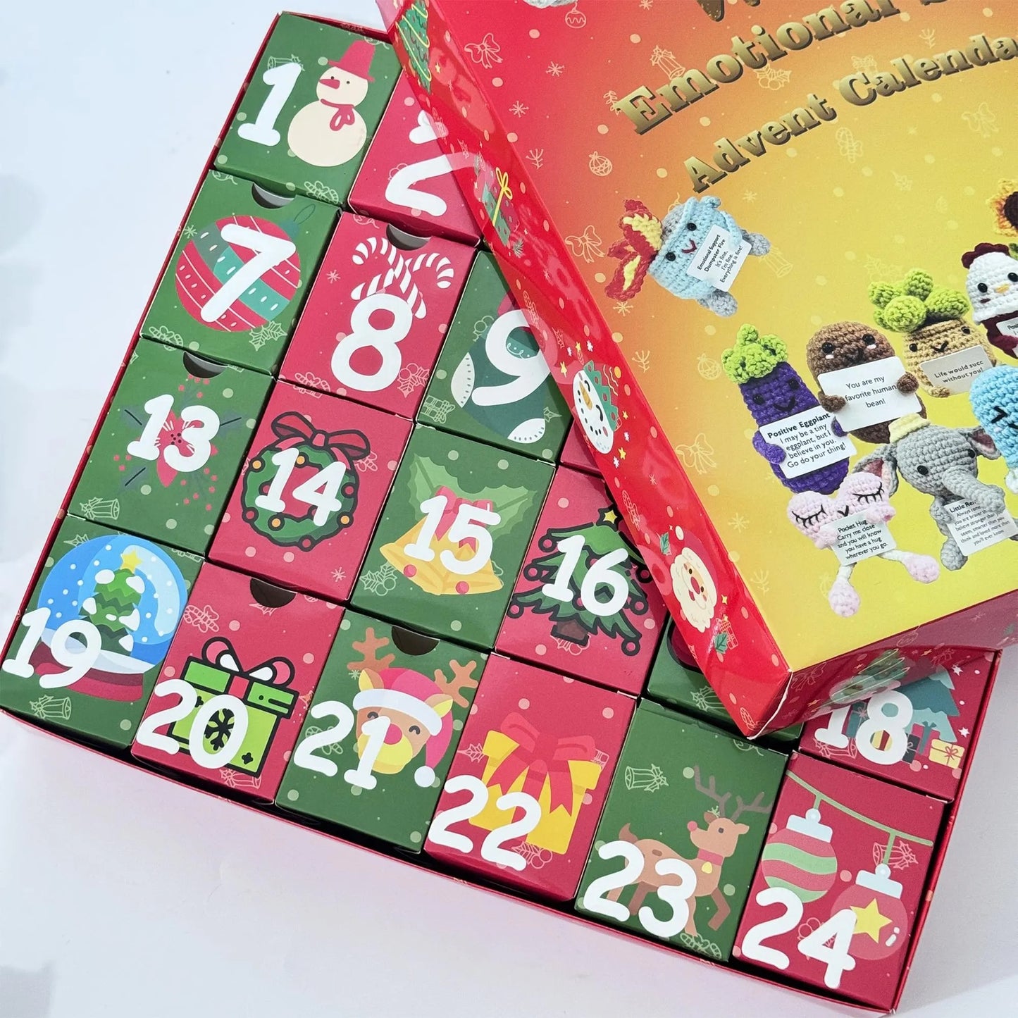 🎄 Christmas Early Bird Sale 50% OFF – 24-Day Heartwarming Crochet Advent Calendar | Daily Christmas Surprise Blind Box 🎁