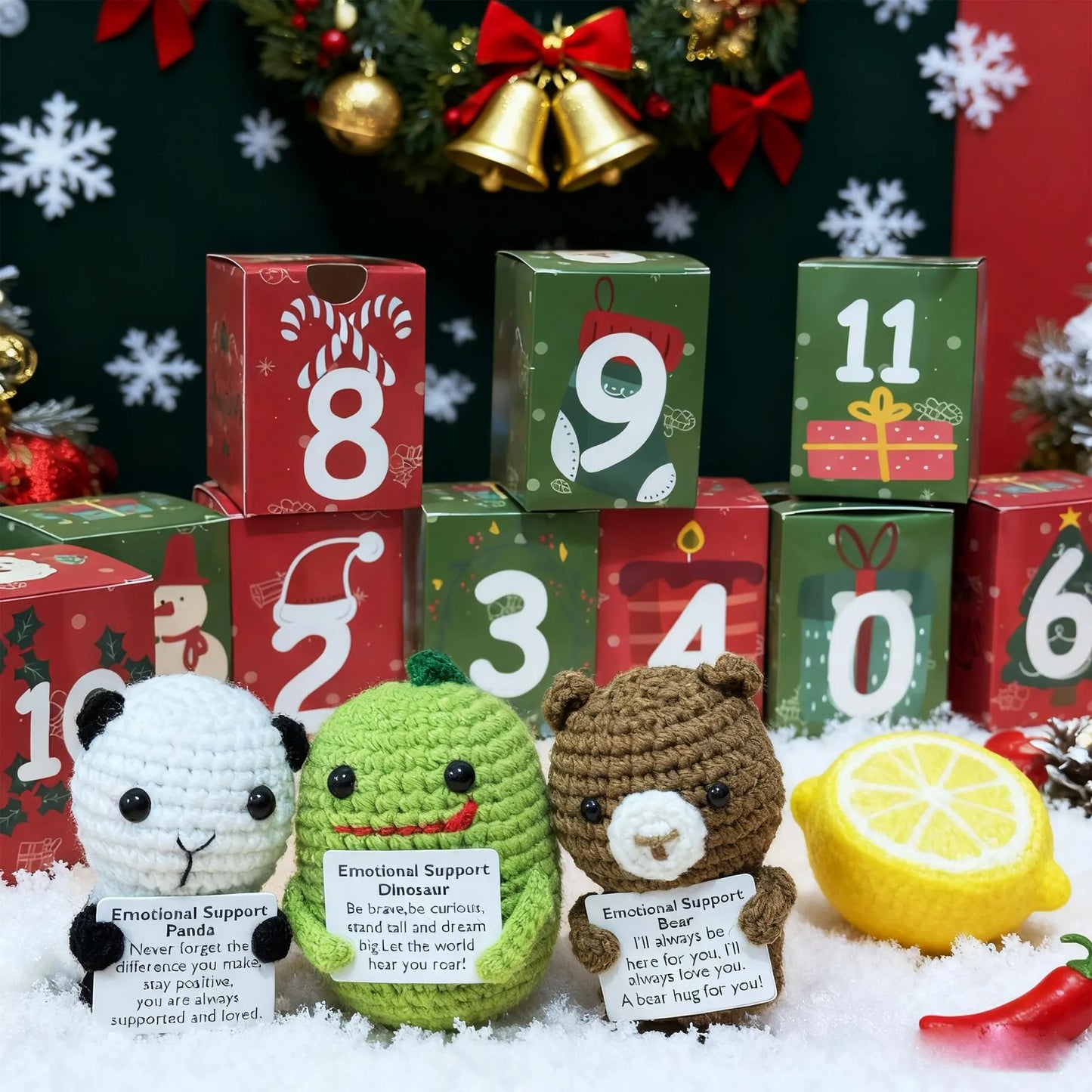 🎄 Christmas Early Bird Sale 50% OFF – 24-Day Heartwarming Crochet Advent Calendar | Daily Christmas Surprise Blind Box 🎁