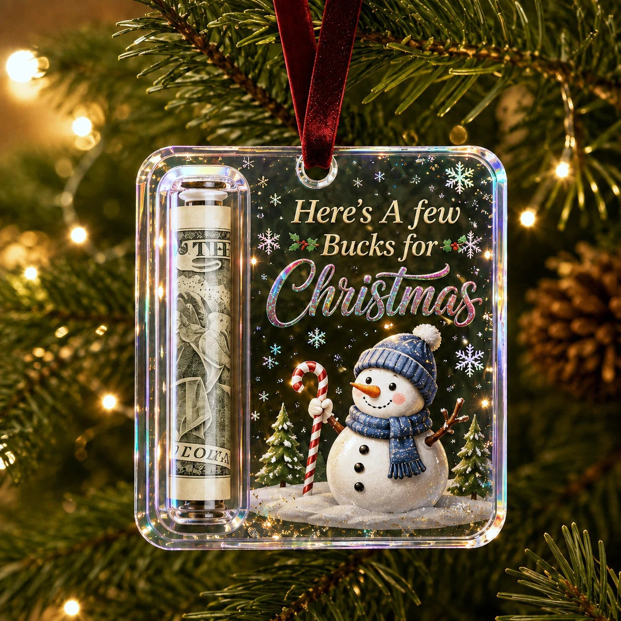 🔥LAST DAY 41% OFF - 🎄Christmas Cash Gift Ornament- Make Cash Feel Like A Real Christmas Gift💵