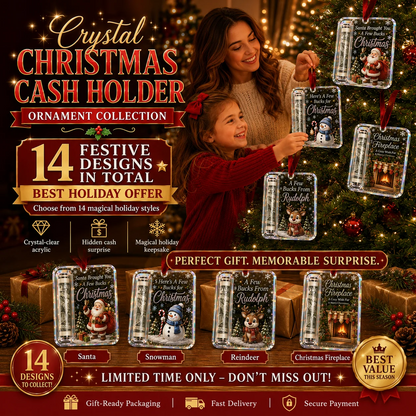 🔥LAST DAY 41% OFF - 🎄Christmas Cash Gift Ornament- Make Cash Feel Like A Real Christmas Gift💵