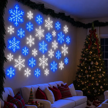 🎄Christmas Sale 49% OFF🔥LED Snowflake Wall Set