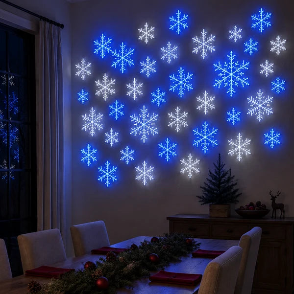 🎄Christmas Sale 49% OFF🔥LED Snowflake Wall Set