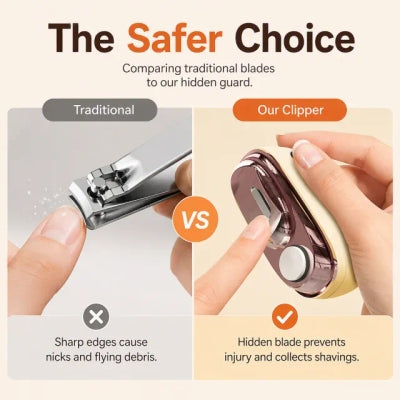 ⏳Time-Limited Special⏰2-in-1 Smart Electric Nail Trimmer & Polisher for All Ages 👨👩👧👦 – Blade-Free, Blood-Free & Stress-Free Nail Care! 💅