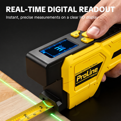 ProLine Digital Laser Tape Measure