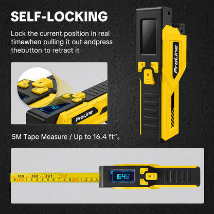 ProLine Digital Laser Tape Measure