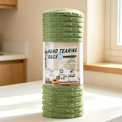Green cleaning cloth roll
