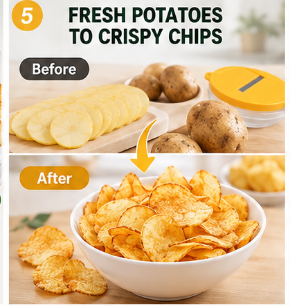 🔥 Limited time 50% off – Microwave potato chip maker set