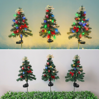 Solar Christmas Tree Stake Lights