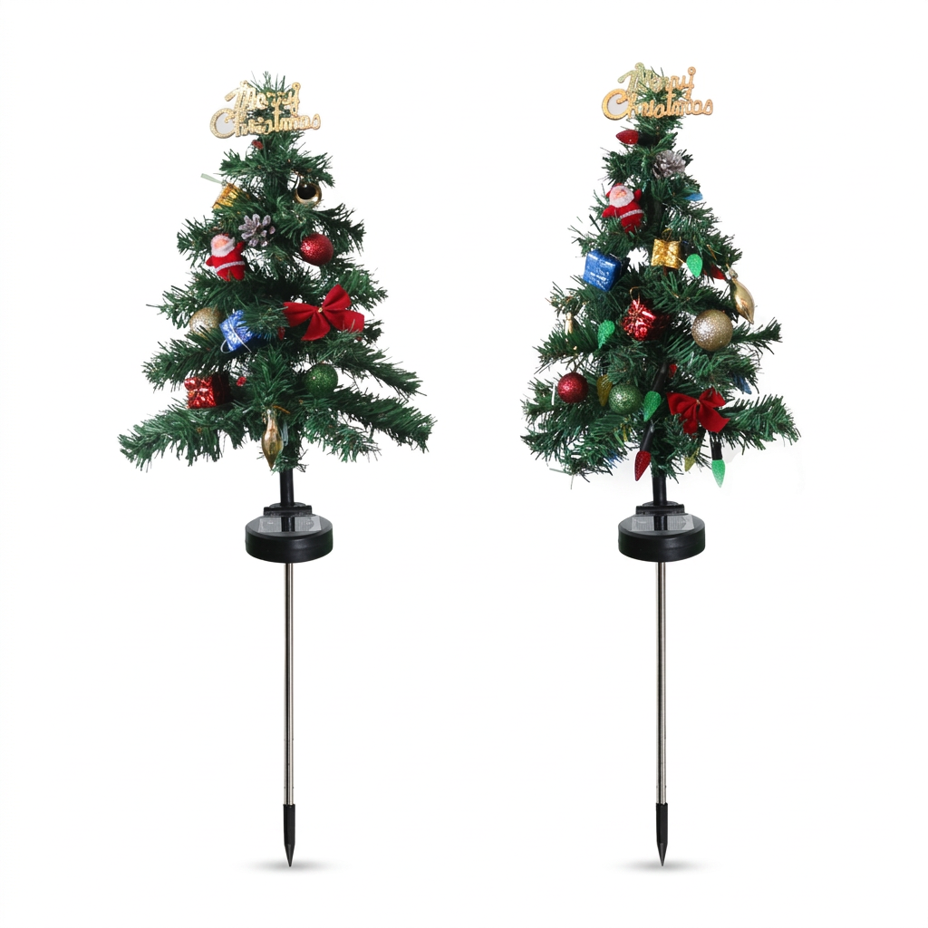 Solar Christmas Tree Stake Lights