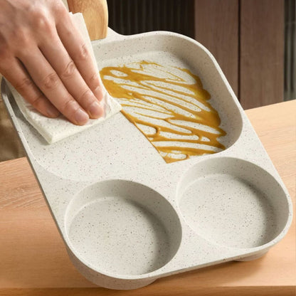 🔥Hot Sale🔥🍳 3-Compartment Non-Stick Pan – Cook 3 Foods at Once