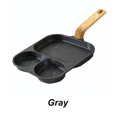 🔥Hot Sale🔥🍳 3-Compartment Non-Stick Pan – Cook 3 Foods at Once