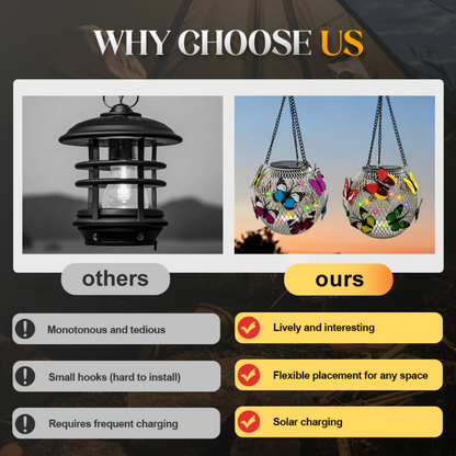 🔥50% OFF on selected products🎉Solar Pendant Lamp Art Of Iron