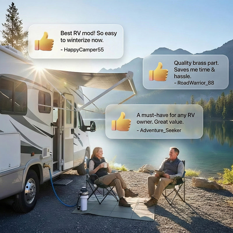 ⚙️High-performance Brass Exhaust Adapter For RV Piping