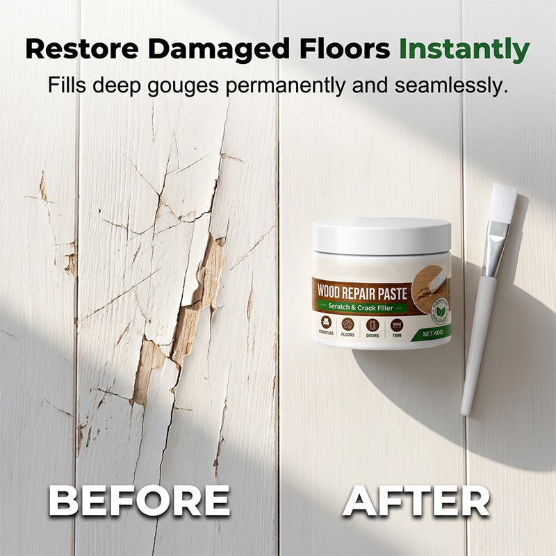 🖌️ No Sanding Needed! Easy Wood Repair Paste with Tool – Just Fill & Done. 🚀