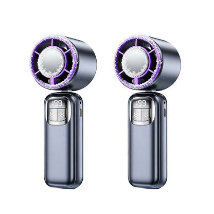 🔥⚡ 50K+ SOLD! ❄️ Foldable Handheld Cooling Fan with LED Display