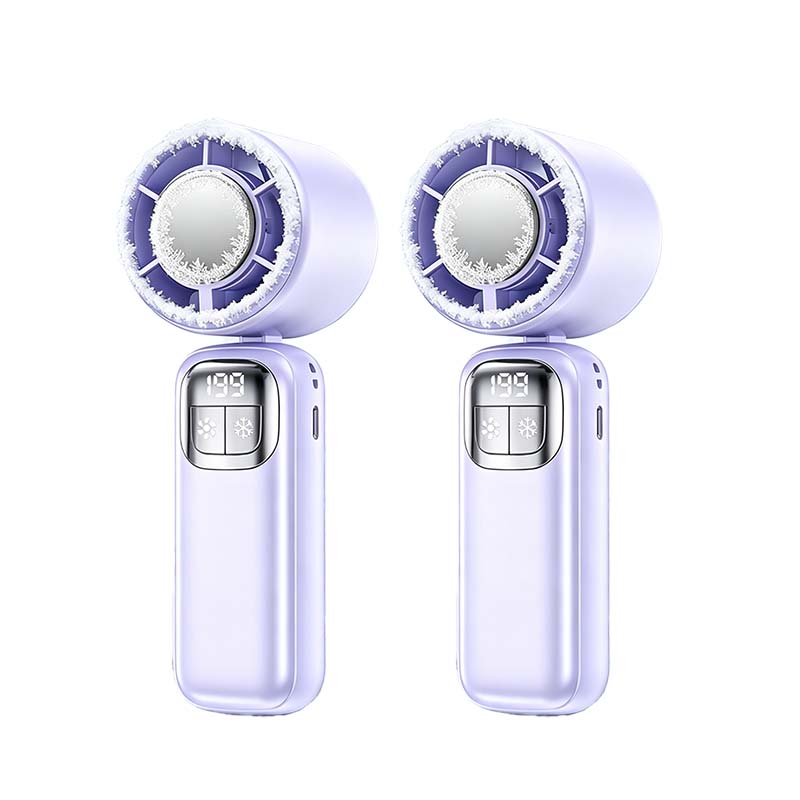 🔥⚡ 50K+ SOLD! ❄️ Foldable Handheld Cooling Fan with LED Display