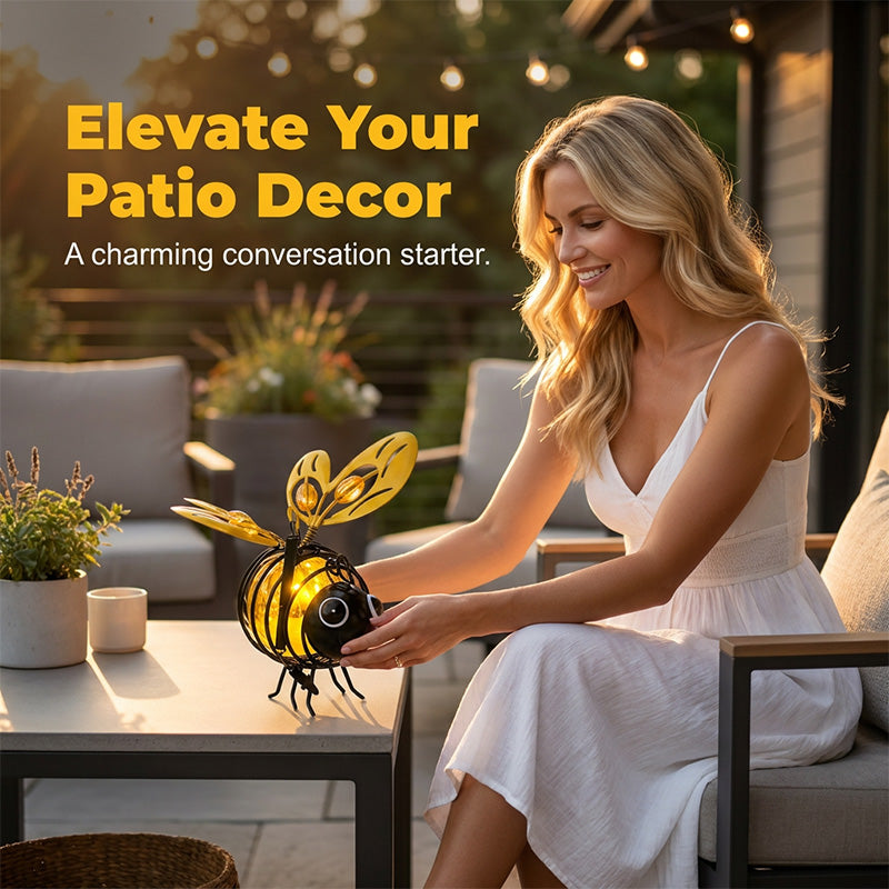 🔥Hot Sale 49% OFF🔥Solar-Powered Hanging Bee Light🐝
