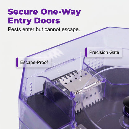 🥳2026 HOT SALE🥳💞50K+ SOLD!♻️🪳49% OFF! Reusable Roach Trap – Physical capture, no toxic sprays. One‑way doors, easy to check & clean. Safe for homes with kids & pets! 🏠✨