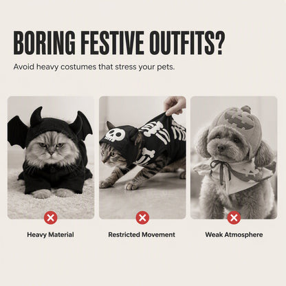 🔥Hot Sale 50% OFF🔥 Halloween Pet Bat Wings – Adjustable Straps, Lightweight Felt, for Cats & Small Dogs, Party & Photo Props 🦇