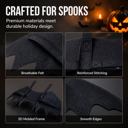 🔥Hot Sale 50% OFF🔥 Halloween Pet Bat Wings – Adjustable Straps, Lightweight Felt, for Cats & Small Dogs, Party & Photo Props 🦇