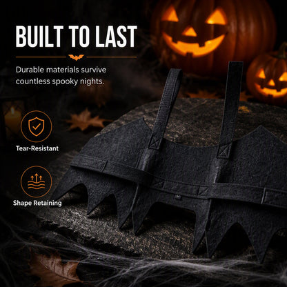 🔥Hot Sale 50% OFF🔥 Halloween Pet Bat Wings – Adjustable Straps, Lightweight Felt, for Cats & Small Dogs, Party & Photo Props 🦇