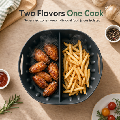 🔥 Limited-Time 50% OFF —Reusable Divided Air Fryer Silicone Liner